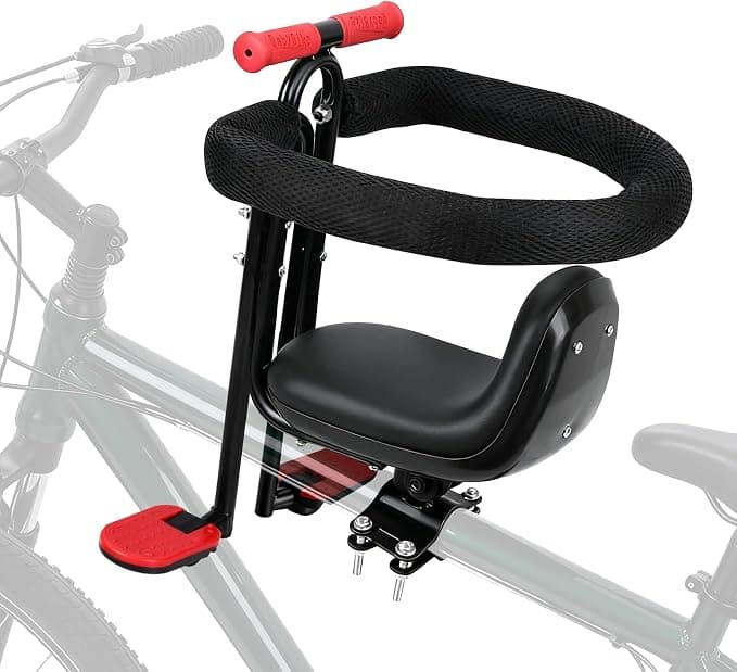 Asiento de seguridad infantil delantero para bicicleta