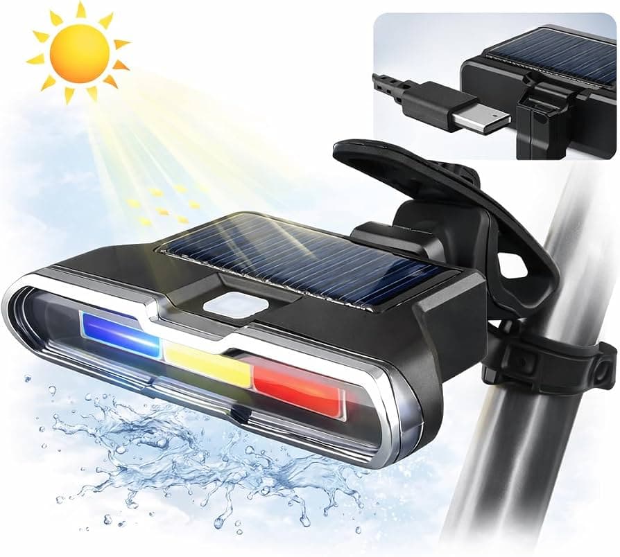 Luz Trasera Solar para Bicicleta - Seguridad 24/7