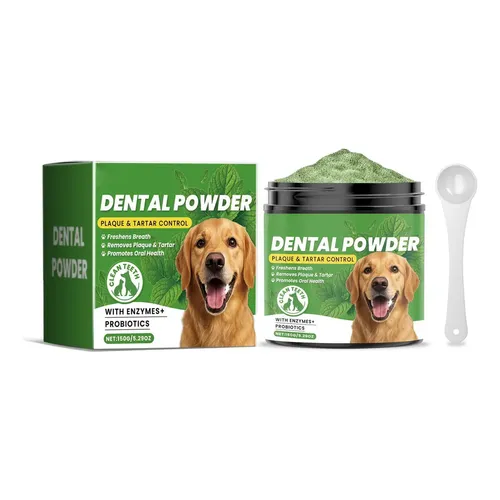 Polvo dental para perros