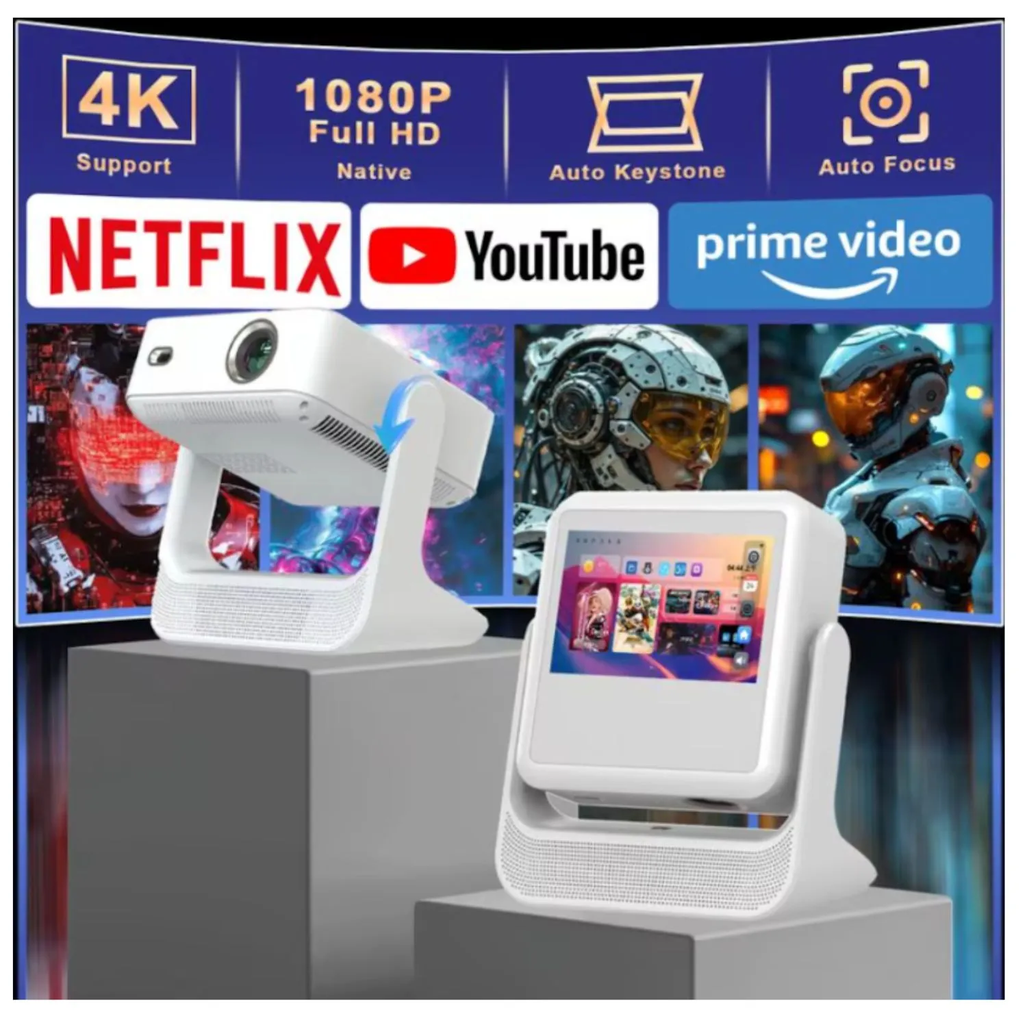 Proyector de video tactil