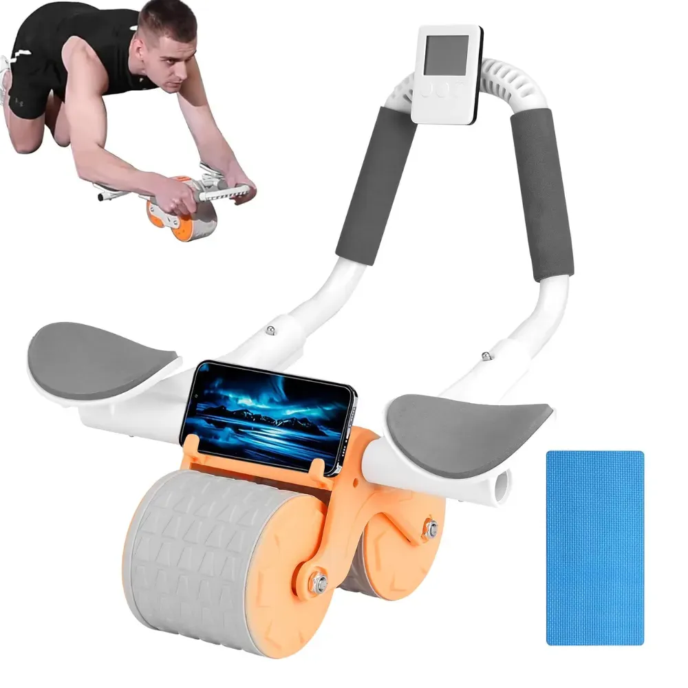 Rueda abdominal de rebote automático