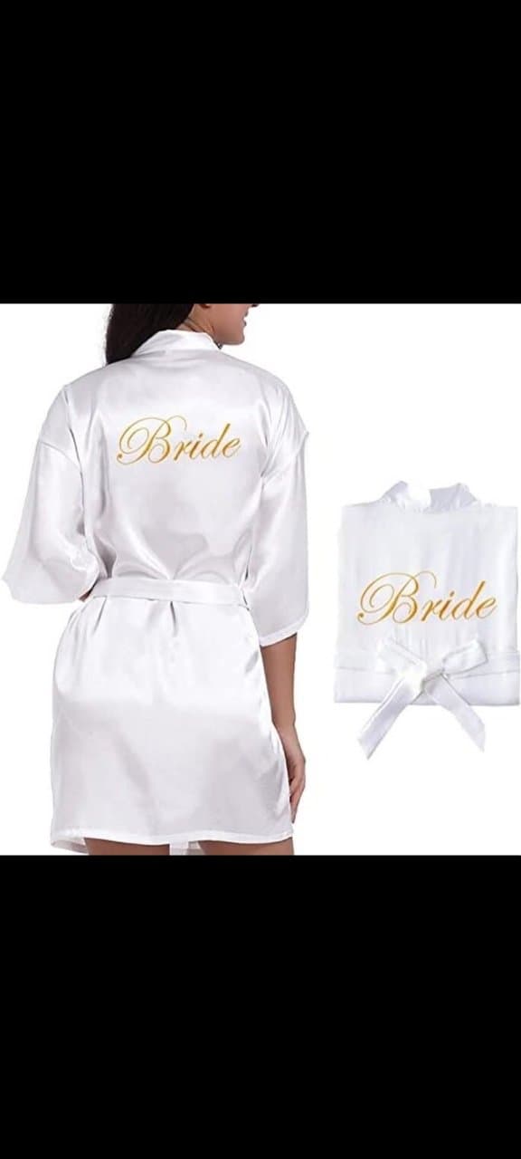 Bata en satín licrado (PERSONALIZADAS) (SENCILLAS)