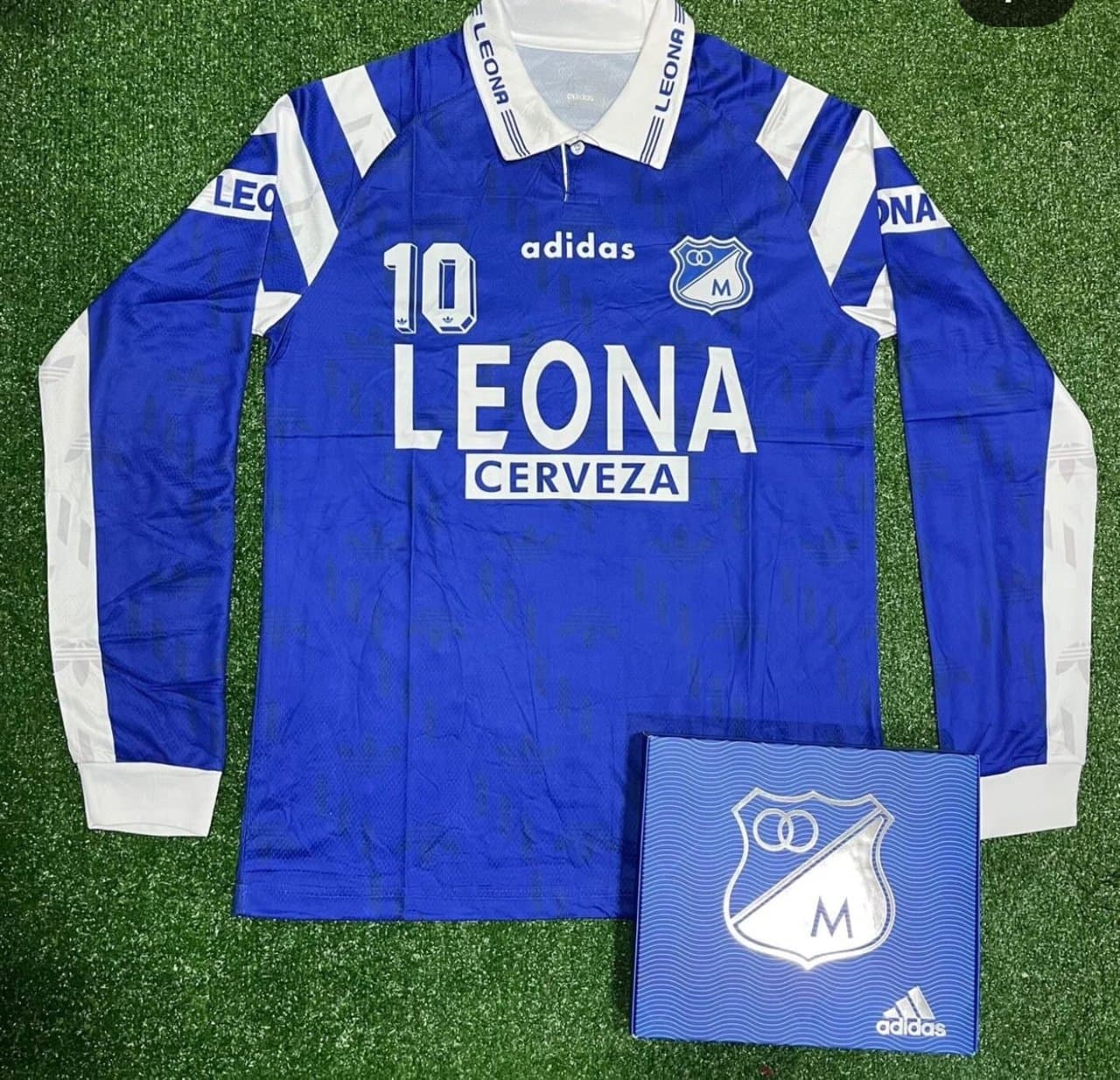 camiseta leona retro millonarios