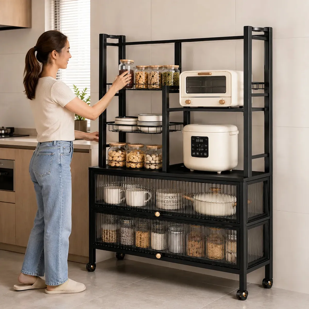 ORGANIZADOR DE COCINA DOBLE TAPA GRANDE